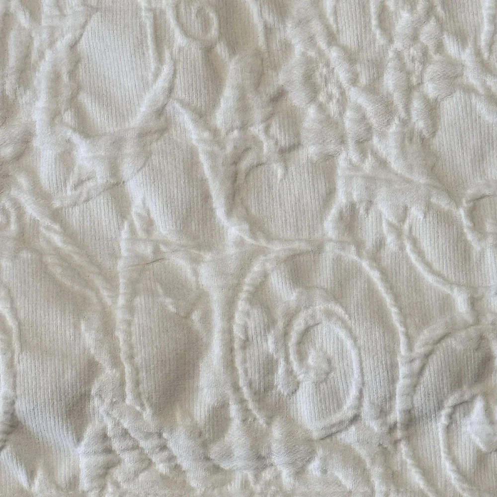 Pottery Barn Ambrosia Matelasse Sham Pair Standard Pillow IVORY‎ Floral Quilted